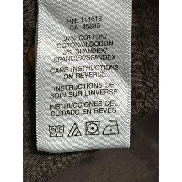 MICHAEL Michael Kors Pants Womens 6 Brown Gramercy Fit Stretch Straight Leg - Picture 4 of 9